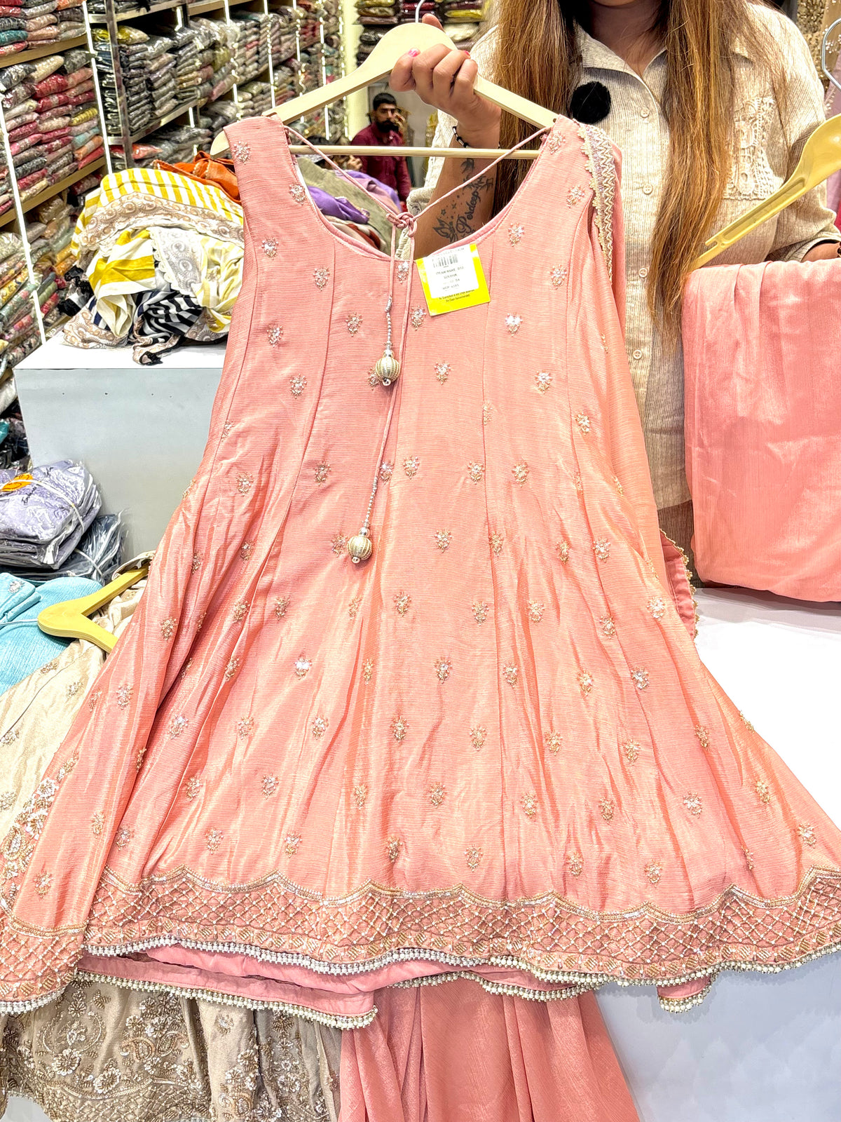 Short Anarkali with Farshi Salwar
