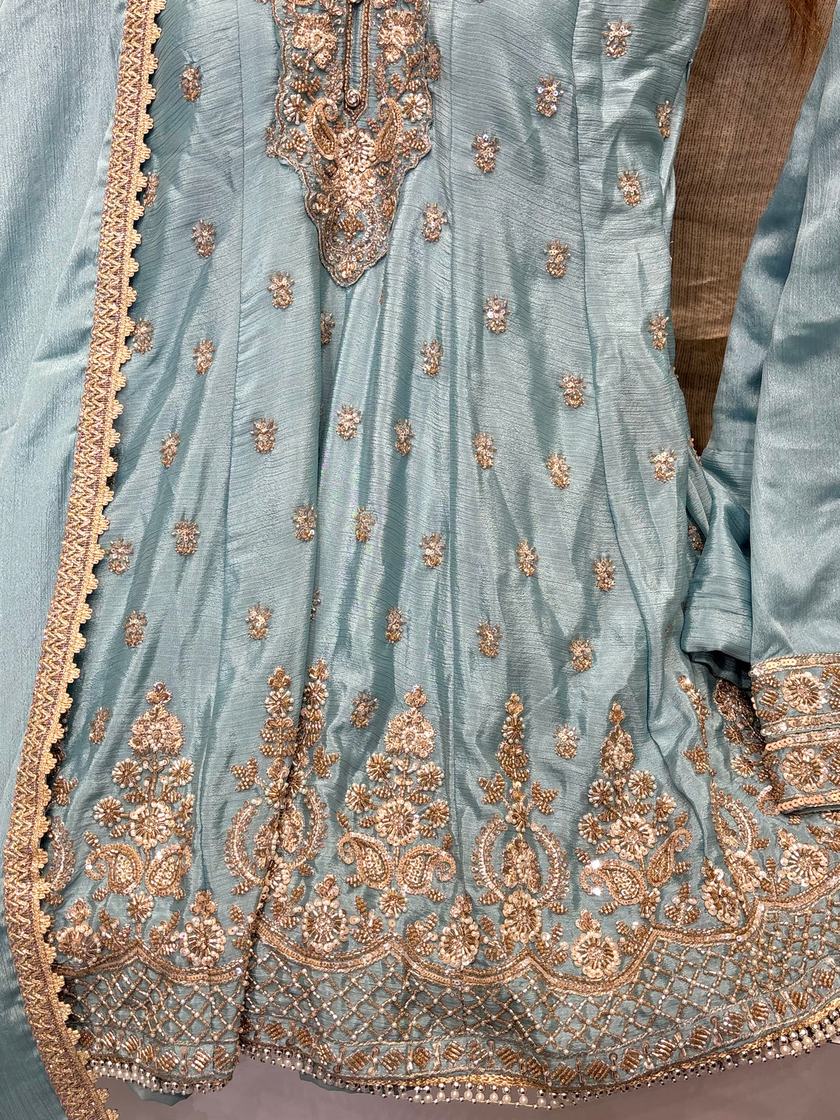 Short Anarkali with Farshi Salwar