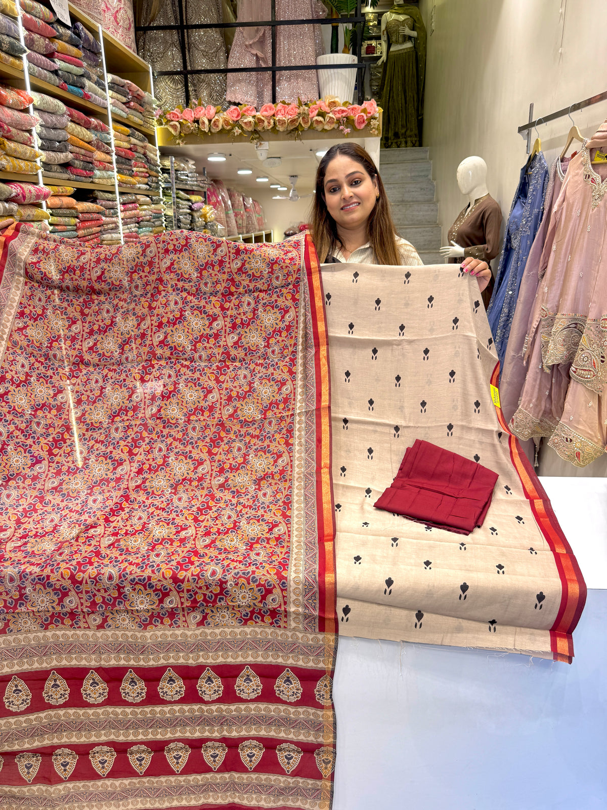 Maheshwari Silk Suit Collection