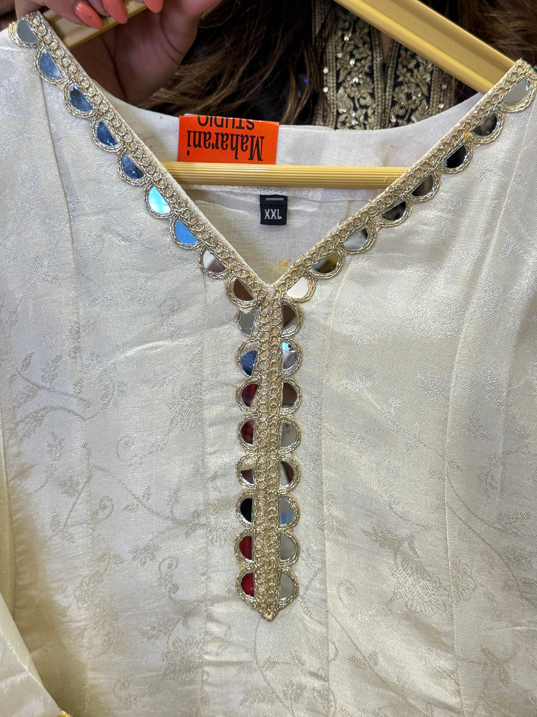 Ivory Noor Luxe Partywear Suit Set