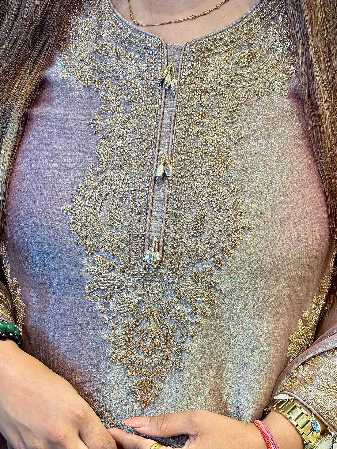Shimmer Bell-Bottom Set