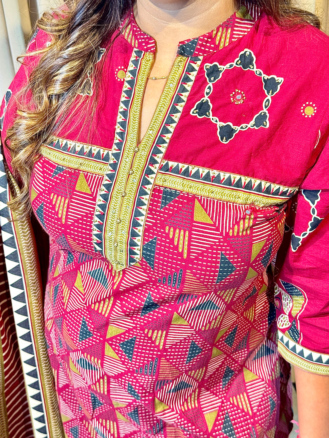 Ruby Heritage Cotton Suit