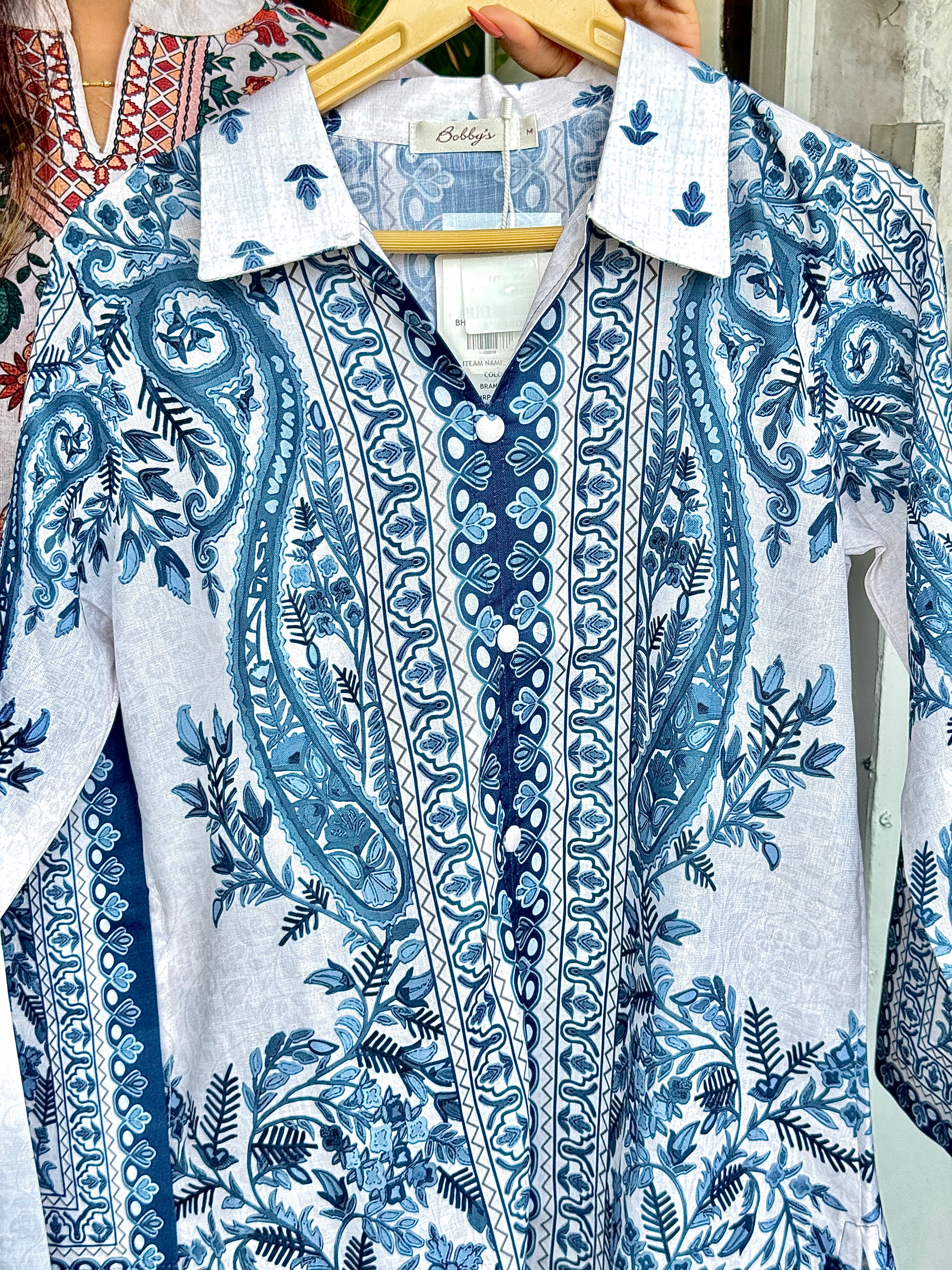 Azure Bloom Printed Cotton Co-ord Set