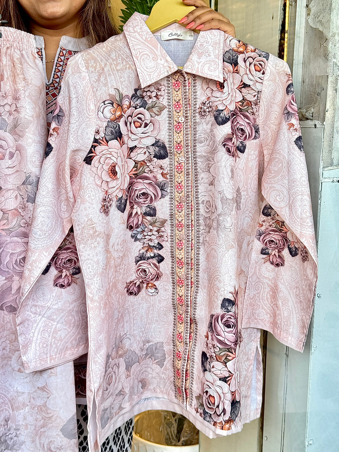 Rosé Bloom Printed Cotton Co-ord Set