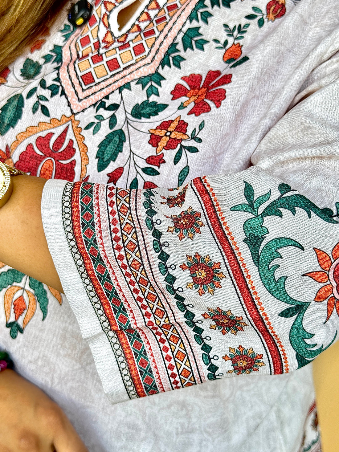 Gulnaar Printed Cotton Co-ord Set
