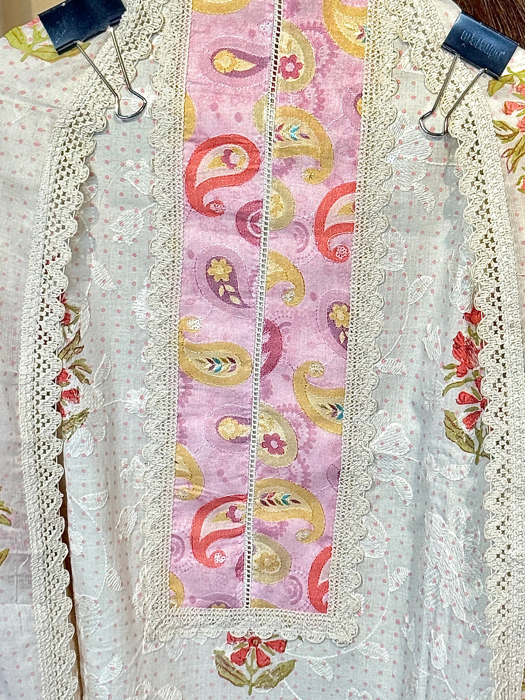 Blush Bloom Cotton Unstitched Suit Set