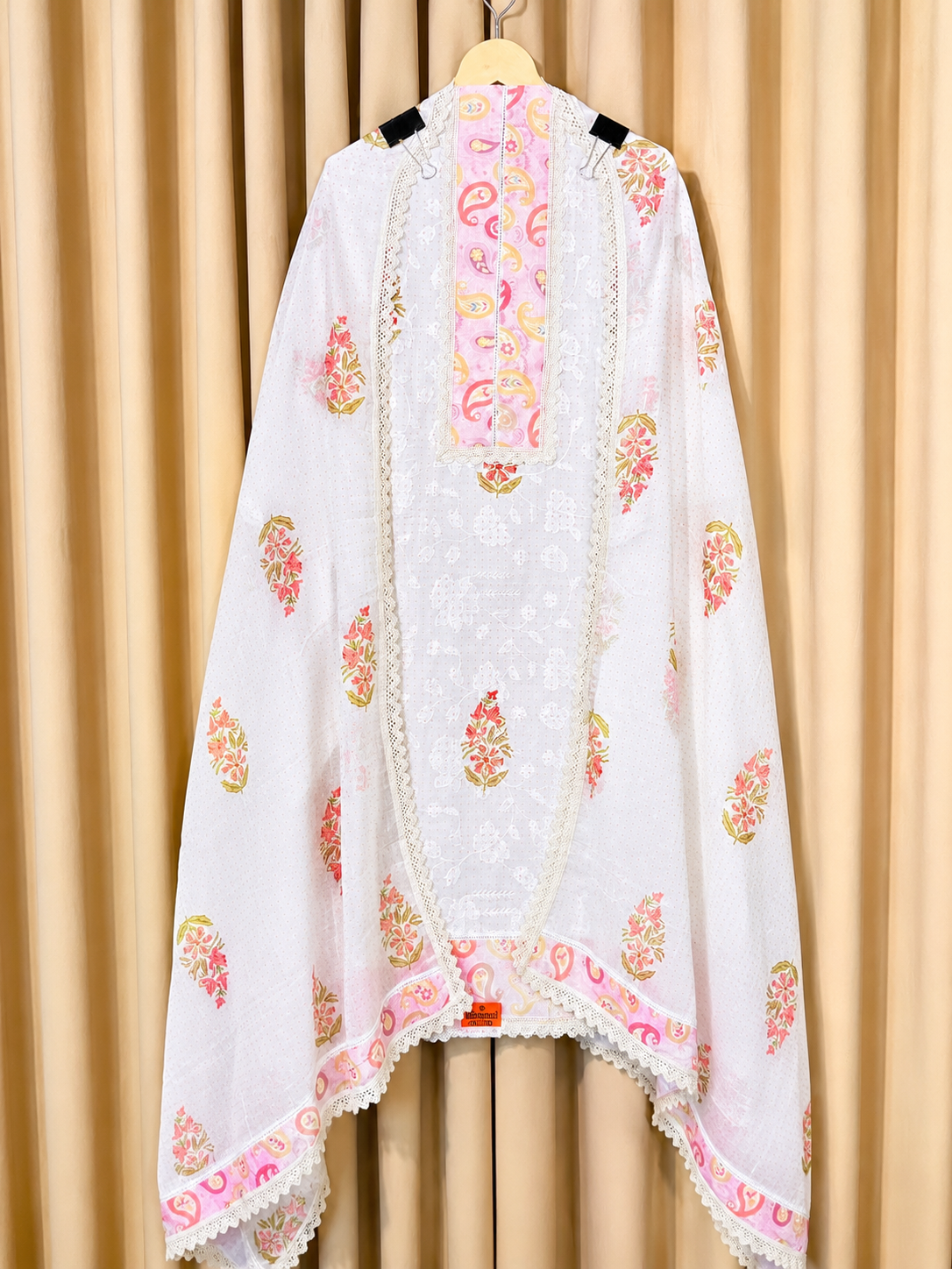 Blush Bloom Cotton Unstitched Suit Set