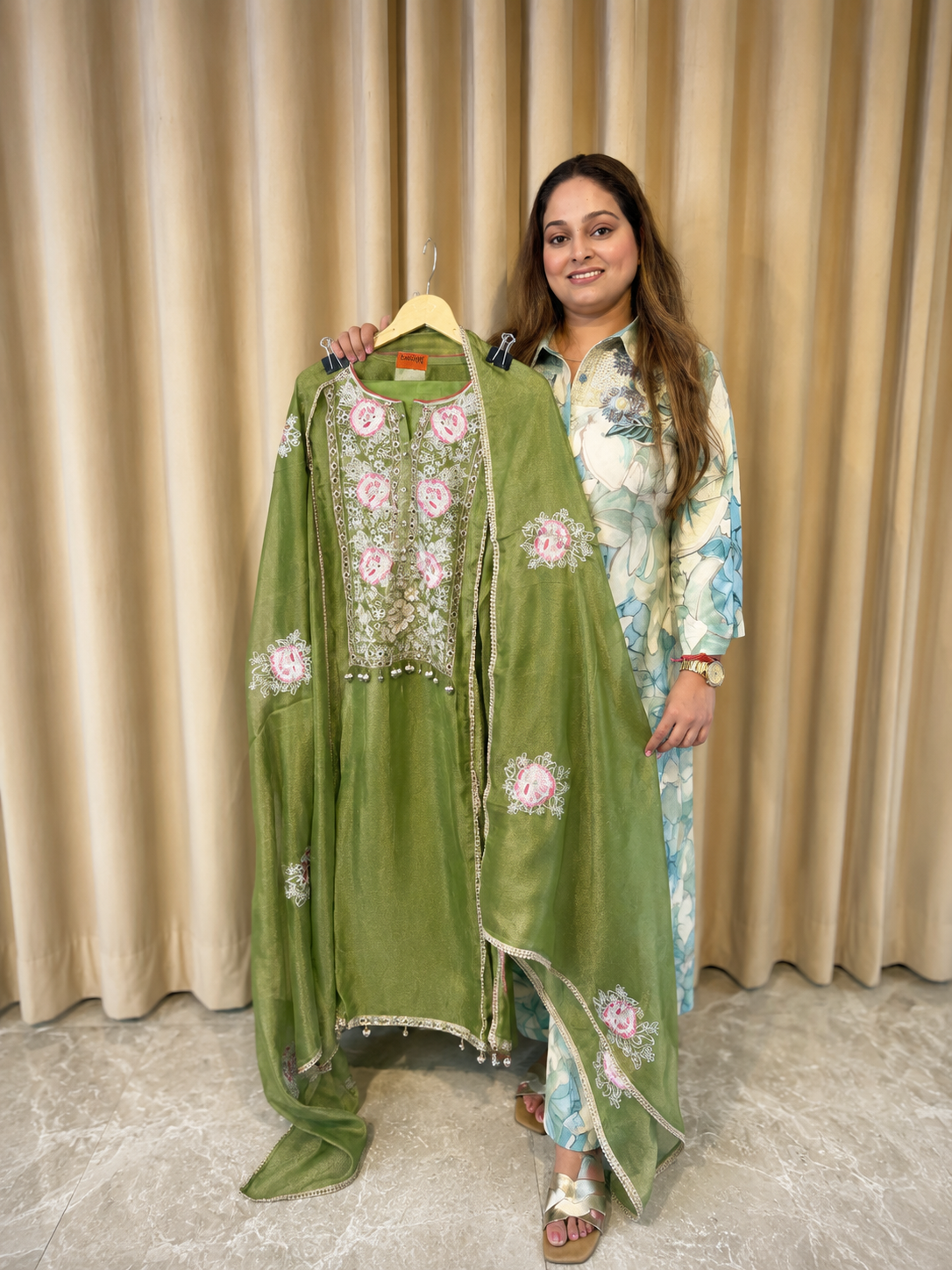 Floral Embroidered Party Wear Suit