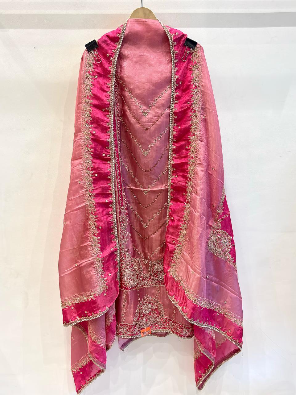 Heavy Embroidered Unstitched Suit