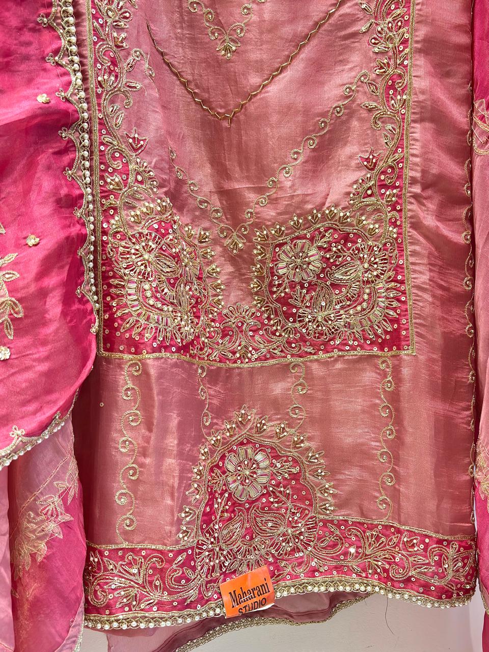 Heavy Embroidered Unstitched Suit