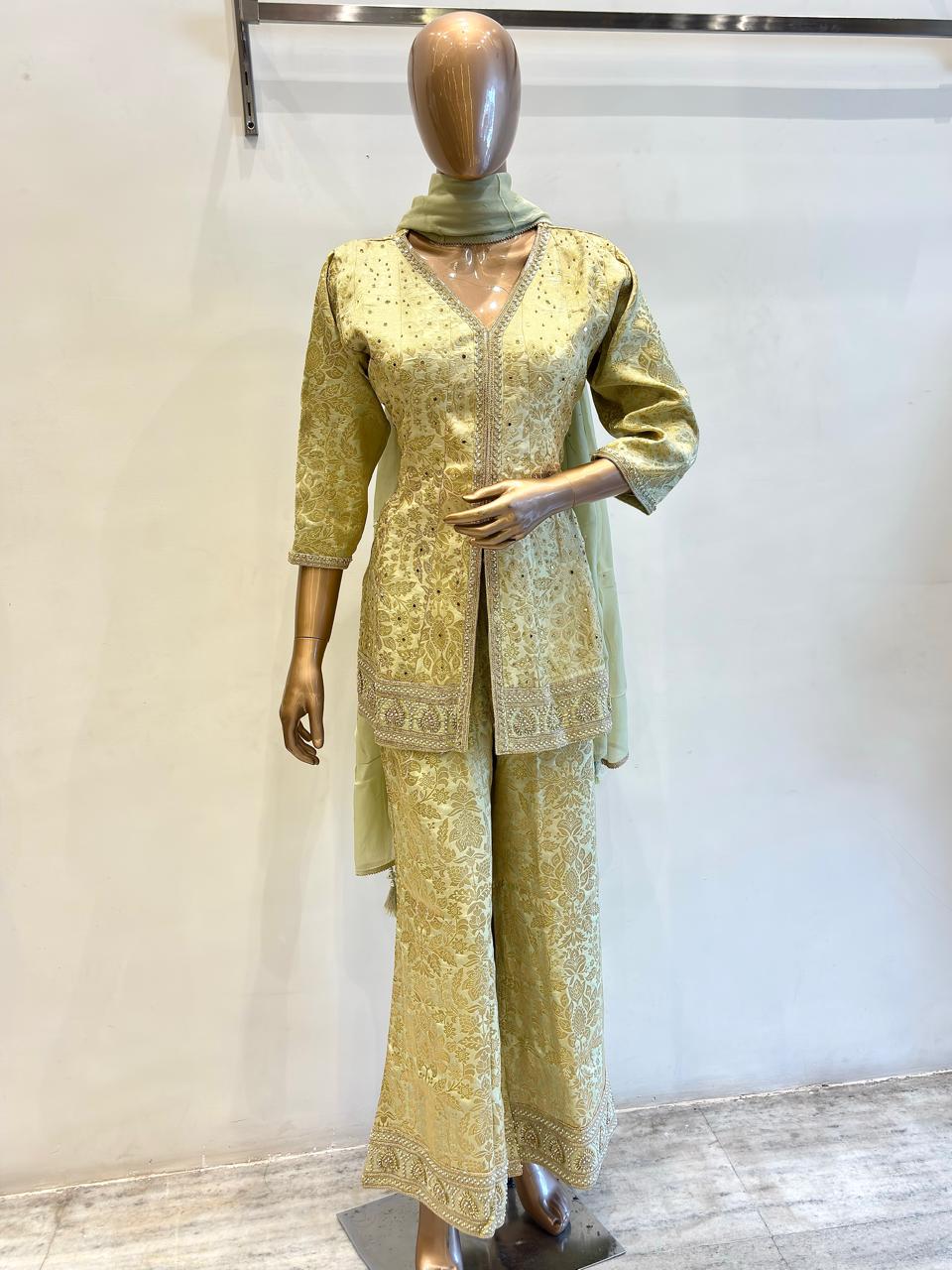 Bell Bottom Short Shirt Set