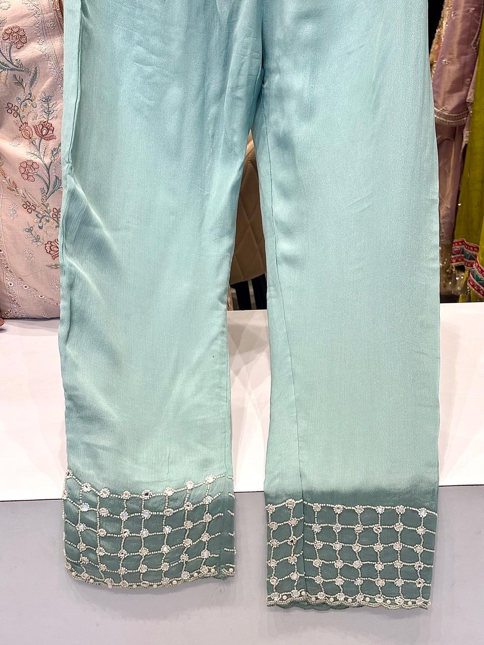 Beads Work Pant Suit Set