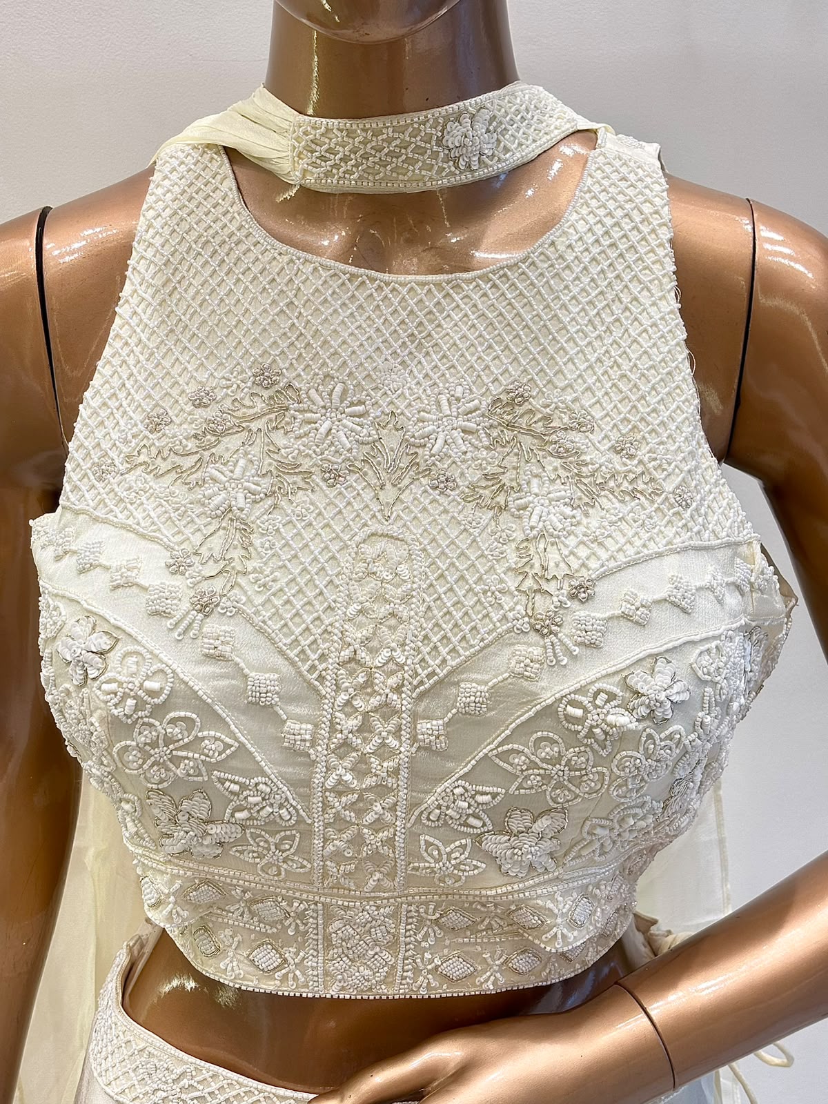 Pearl & Cutdana Indo-Western Dress
