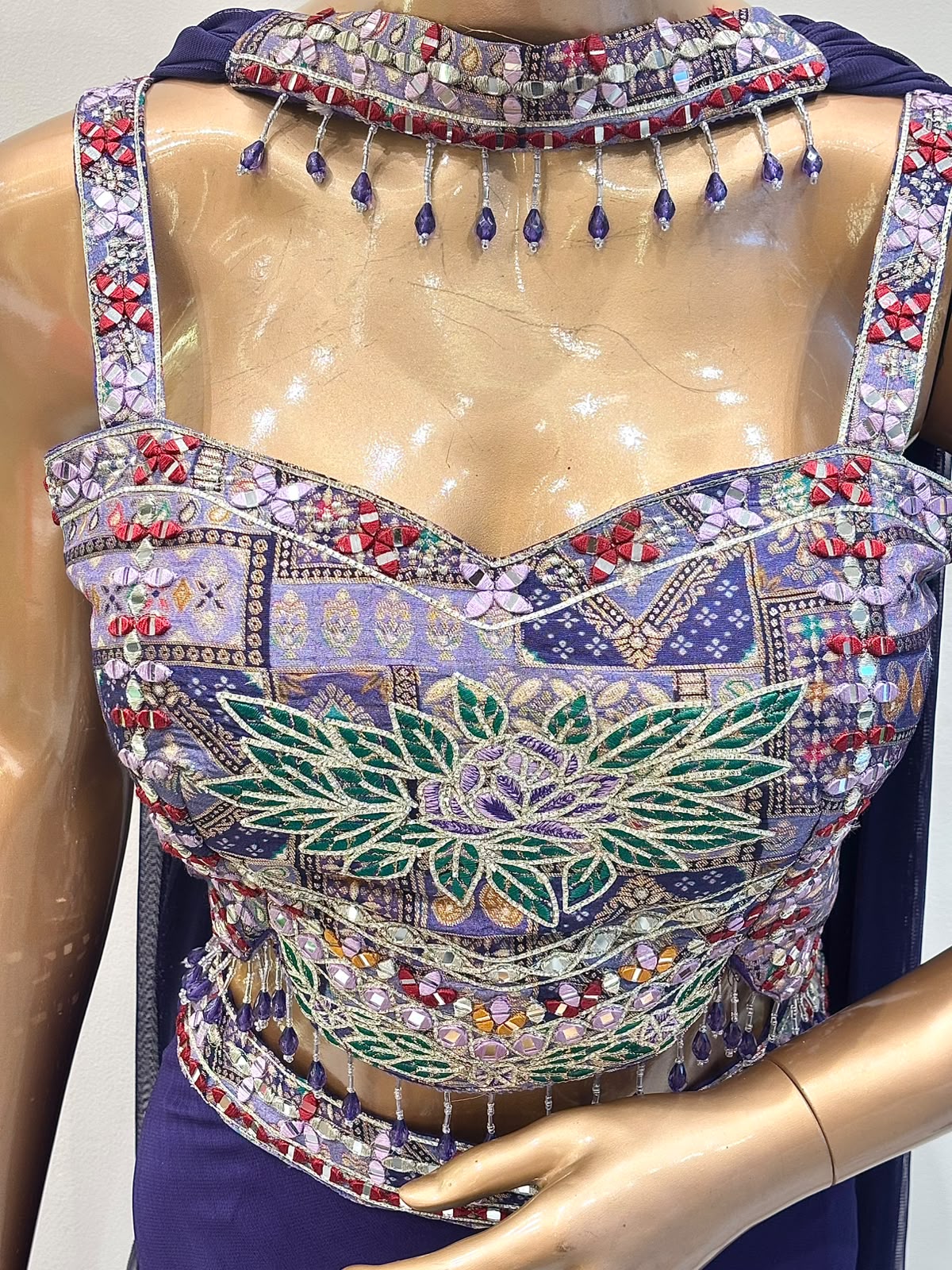 Mirror & Gota Work Indo-Western Dress