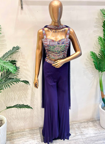 Mirror & Gota Work Indo-Western Dress