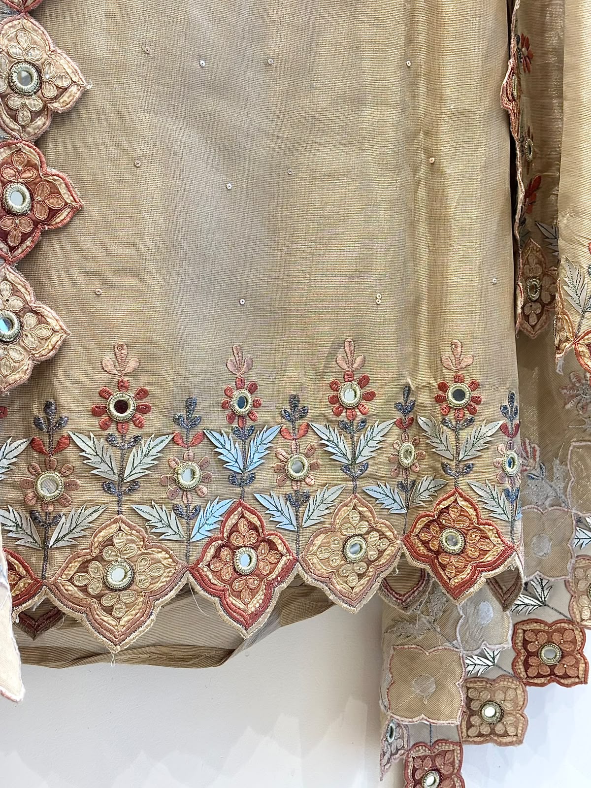 Pastel Embroidered Unstitched Suit
