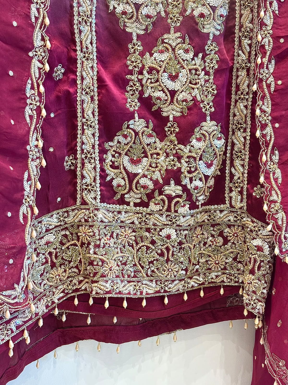 Dual-Shade Gaji Silk Unstitched Suit