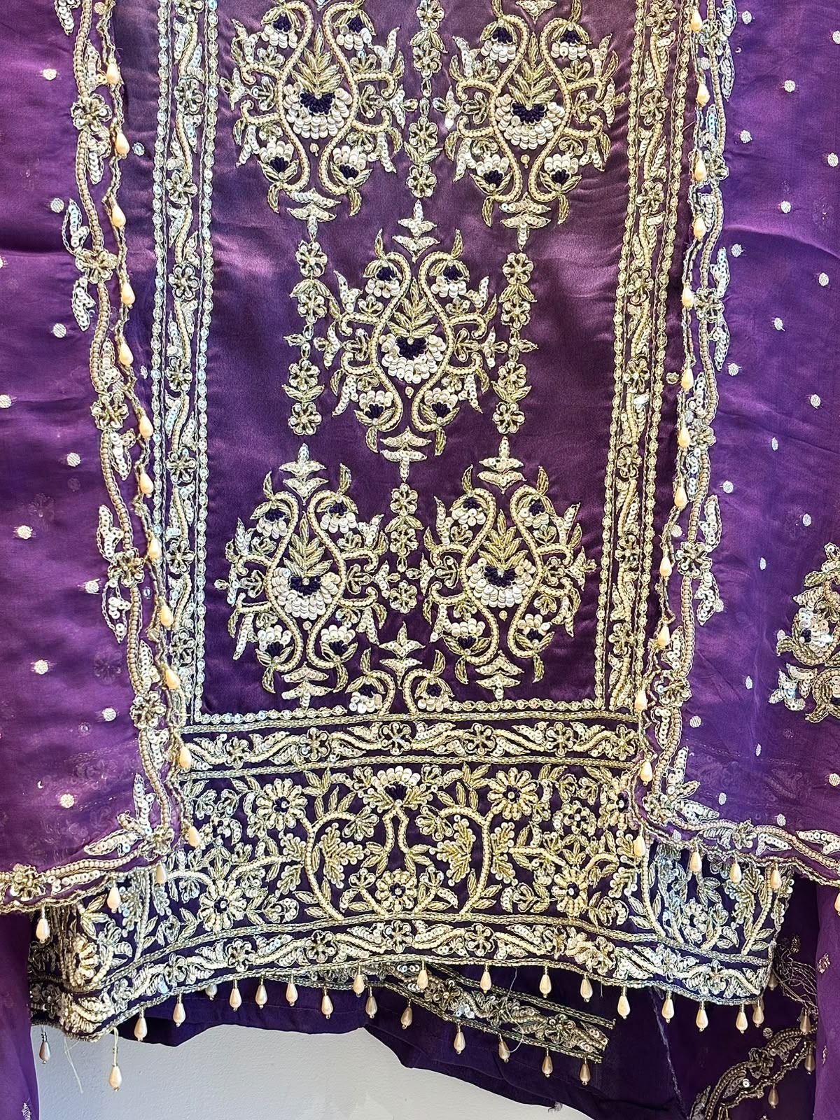 Dual-Shade Gaji Silk Unstitched Suit
