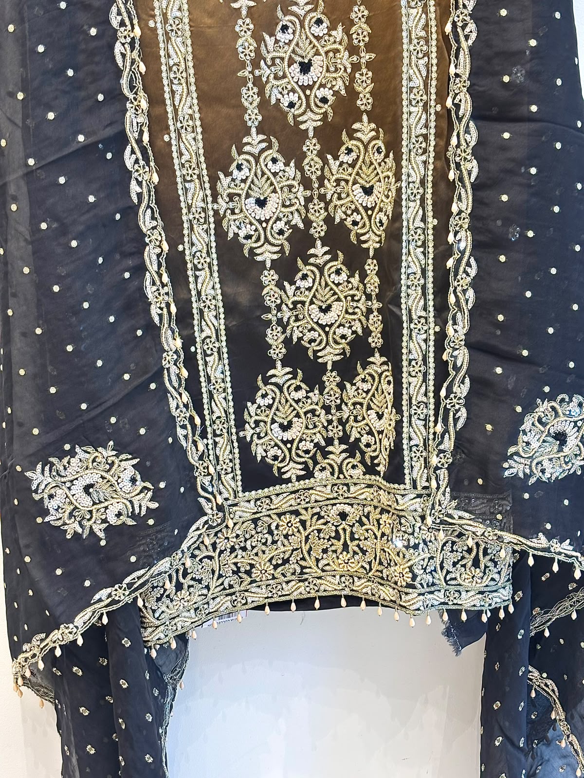 Dual-Shade Gaji Silk Unstitched Suit