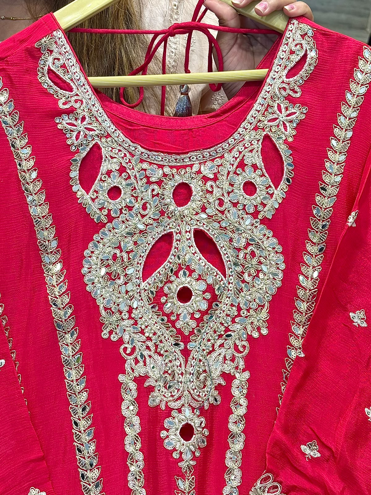 Embroidered Readymade Sharara with Flair