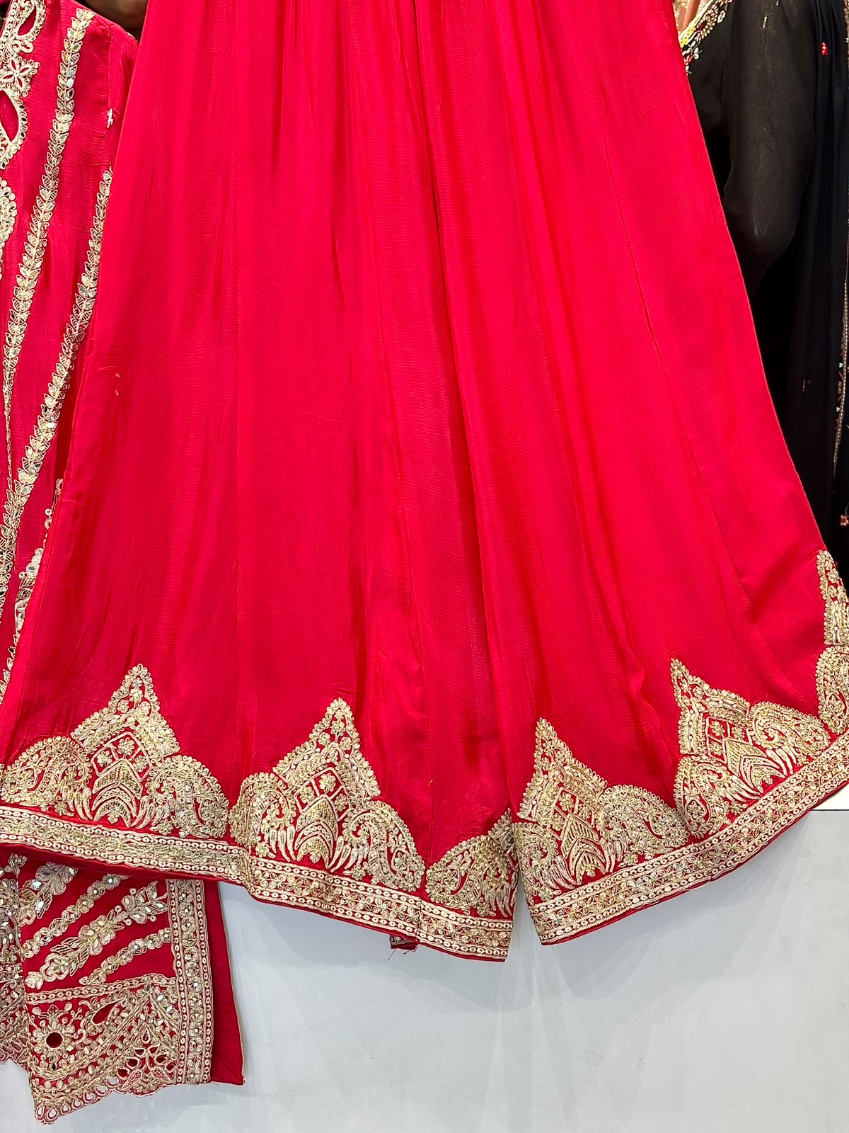 Embroidered Readymade Sharara with Flair