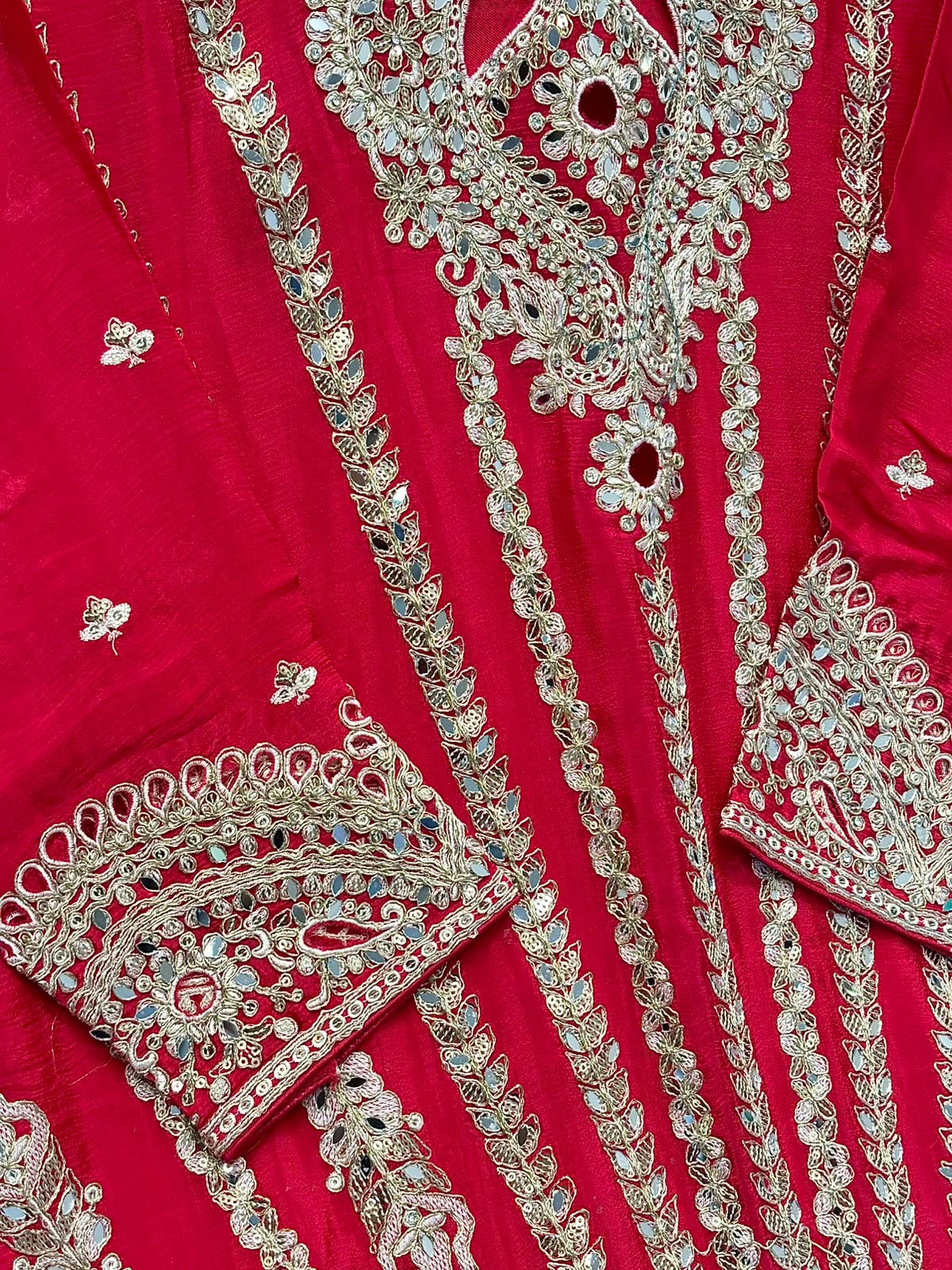 Embroidered Readymade Sharara with Flair