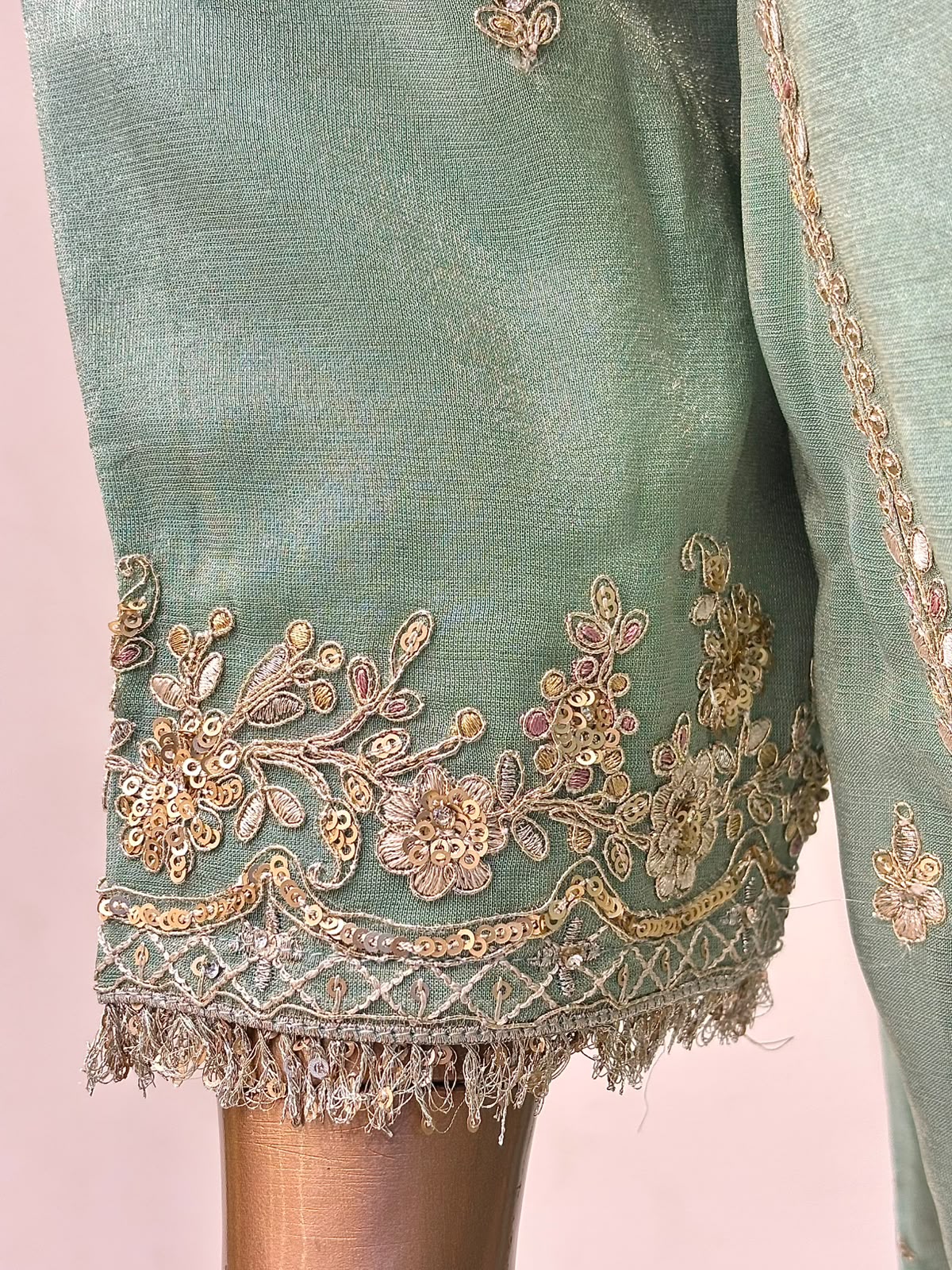 Shimmer Short Anarkali 3-Piece Dress